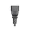 Monoprice SVT; SJT Extension Cord, 18 AWG, Indoor, 18/3, 1 Outlets, IEC 60320 C13, Black, IEC 60320 C14, 4 ft 27293 - alternate 5